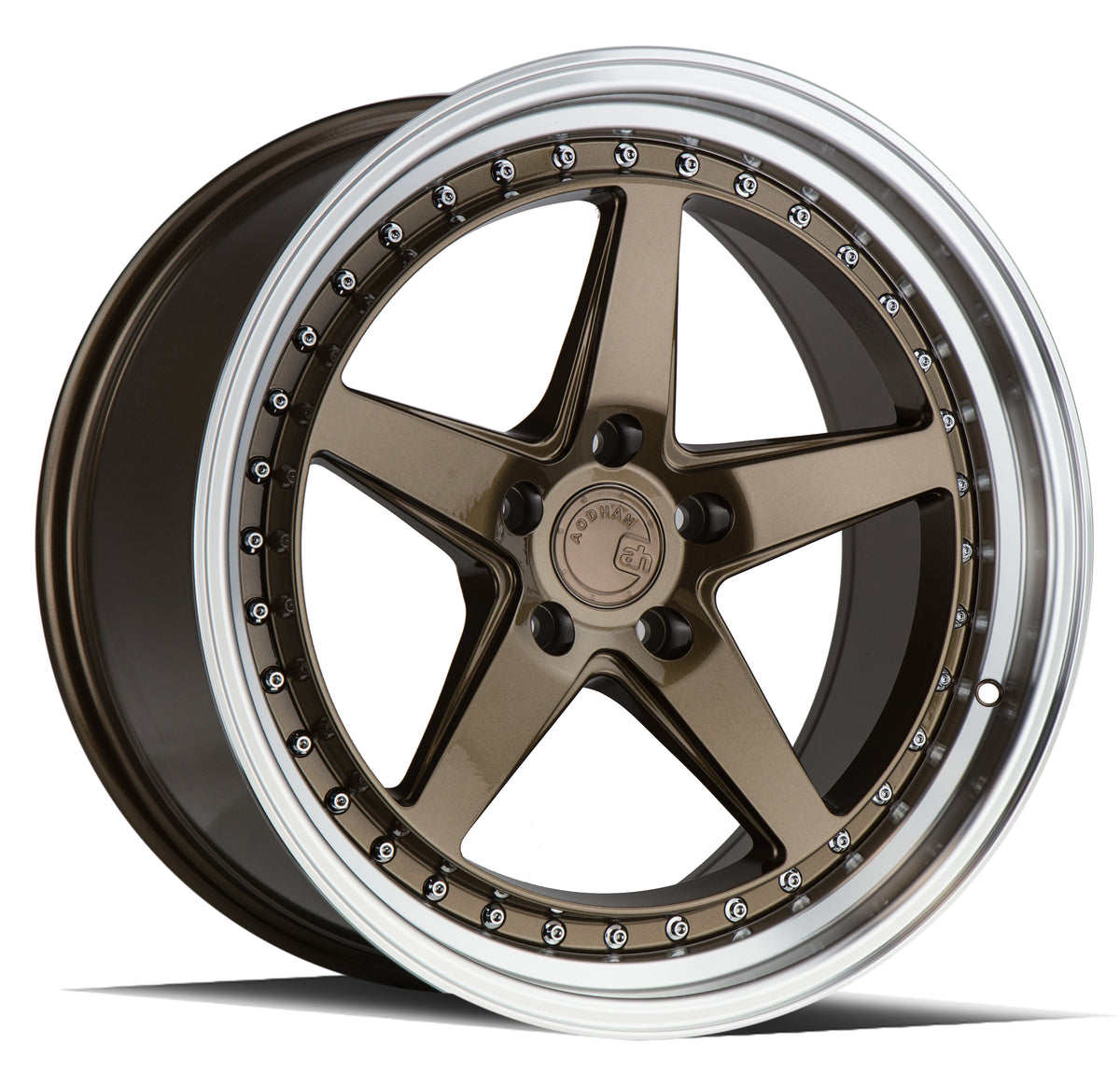 Aodhan DS05 Bronze w/Machined Lip 18x9.5 +15 5x114.3 73.1mm - Wheelwiz