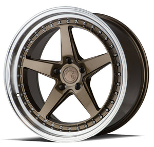 Aodhan DS05 Bronze w/Machined Lip 18x9.5 +15 5x114.3 73.1mm - Wheelwiz