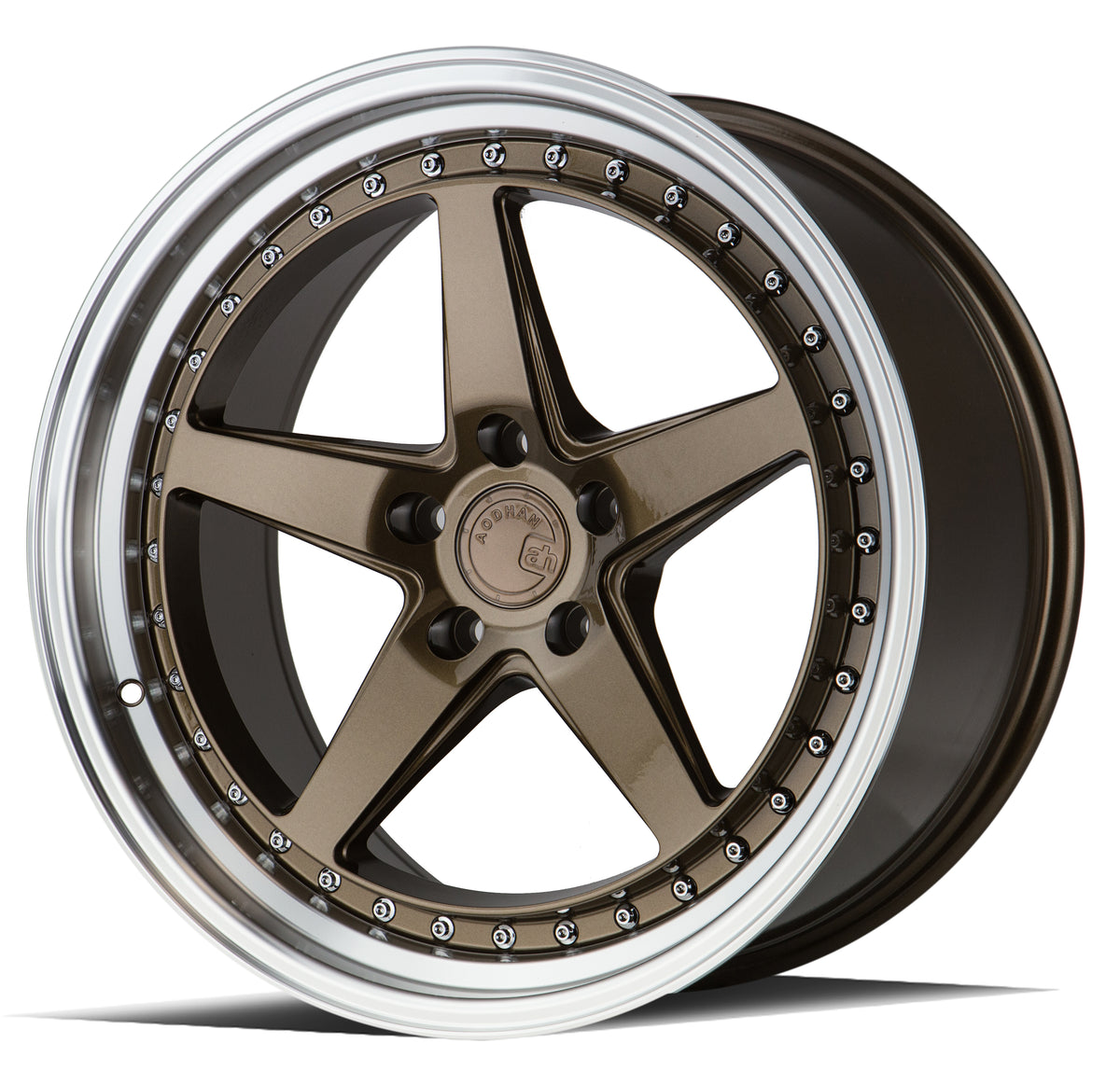 Aodhan DS05 Bronze w/Machined Lip 18x9.5 +22 5x114.3 73.1mm - Wheelwiz