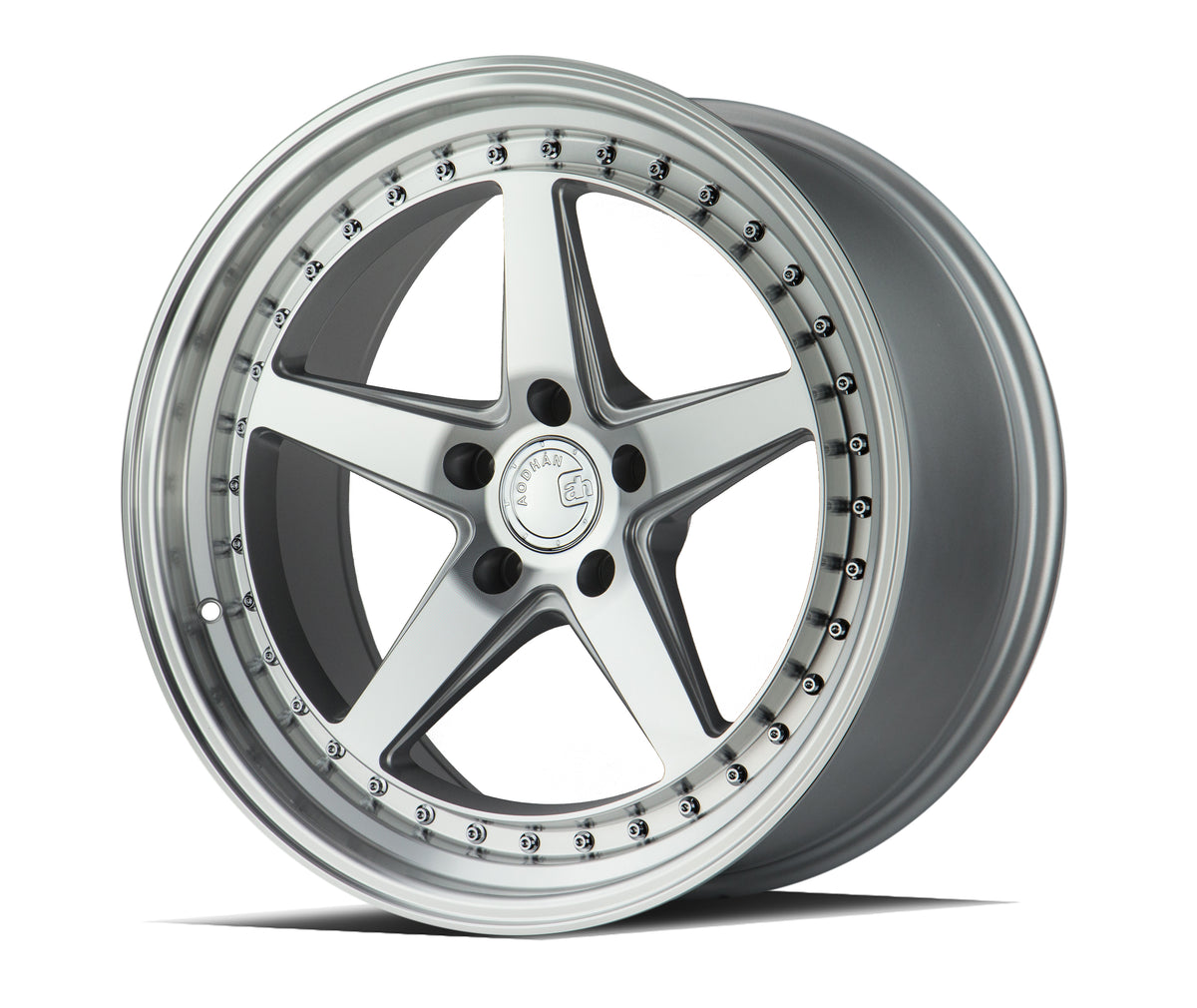 Aodhan DS05 Silver w/Machined Face 18x9.5 +15 5x114.3 73.1mm - Wheelwiz