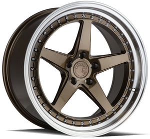 Aodhan DS05 Bronze w/Machined Lip 19x9.5 +22 5x114.3 73.1mm - Wheelwiz