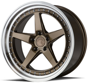 Aodhan DS05 Bronze w/Machined Lip 19x9.5 +22 5x114.3 73.1mm - Wheelwiz