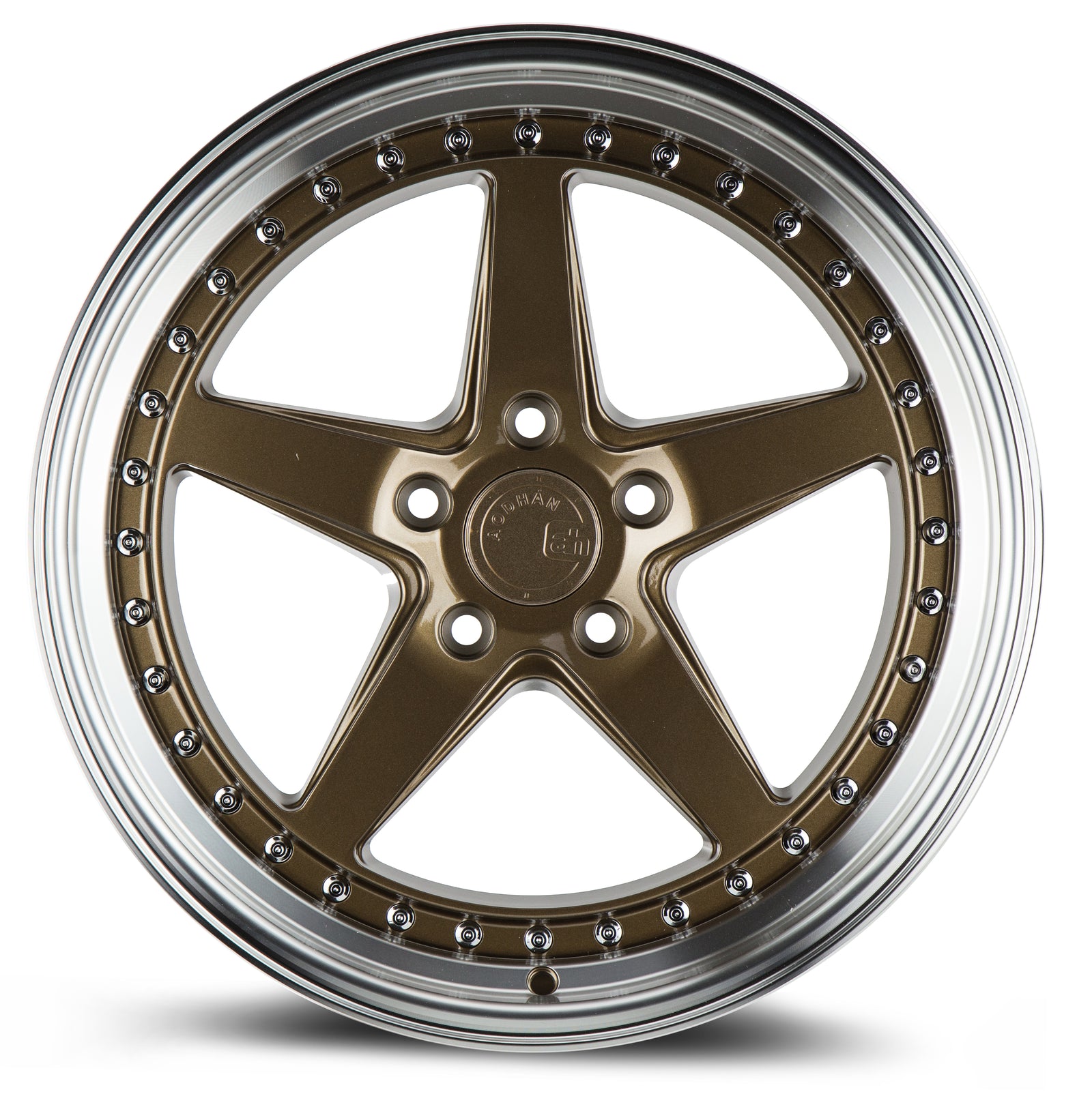 Aodhan DS05 Bronze w/Machined Lip 18x8.5 +35 5x100 73.1mm - Wheelwiz