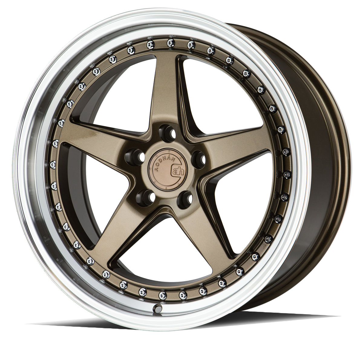 Aodhan DS05 Bronze w/Machined Lip 18x8.5 +35 5x100 73.1mm - Wheelwiz