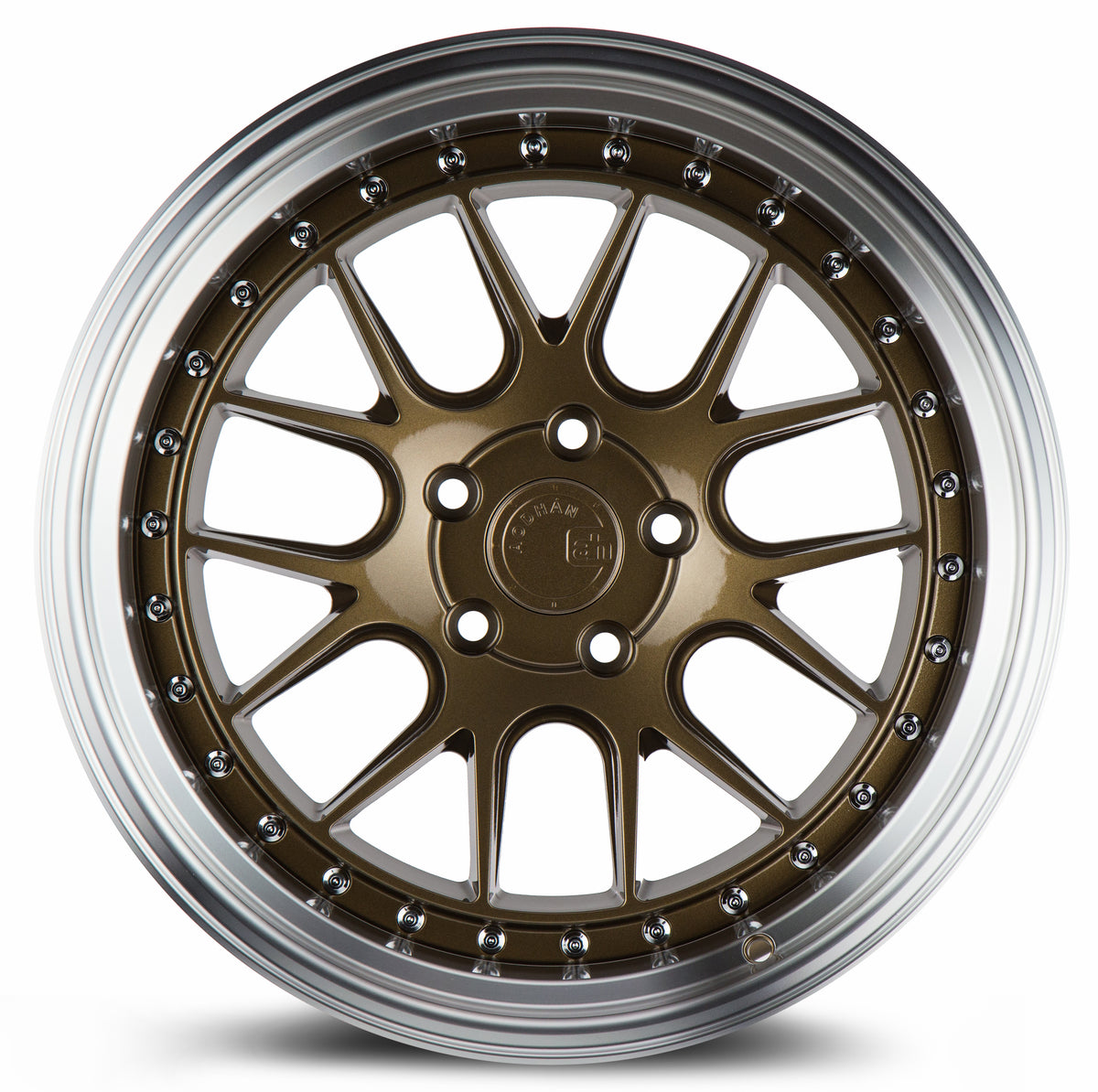 Aodhan DS06 Bronze w/Machined Lip 18x10.5 +22 5x114.3 73.1mm - Wheelwiz