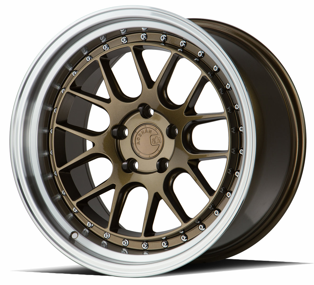 Aodhan DS06 Bronze w/Machined Lip 18x10.5 +22 5x114.3 73.1mm - Wheelwiz