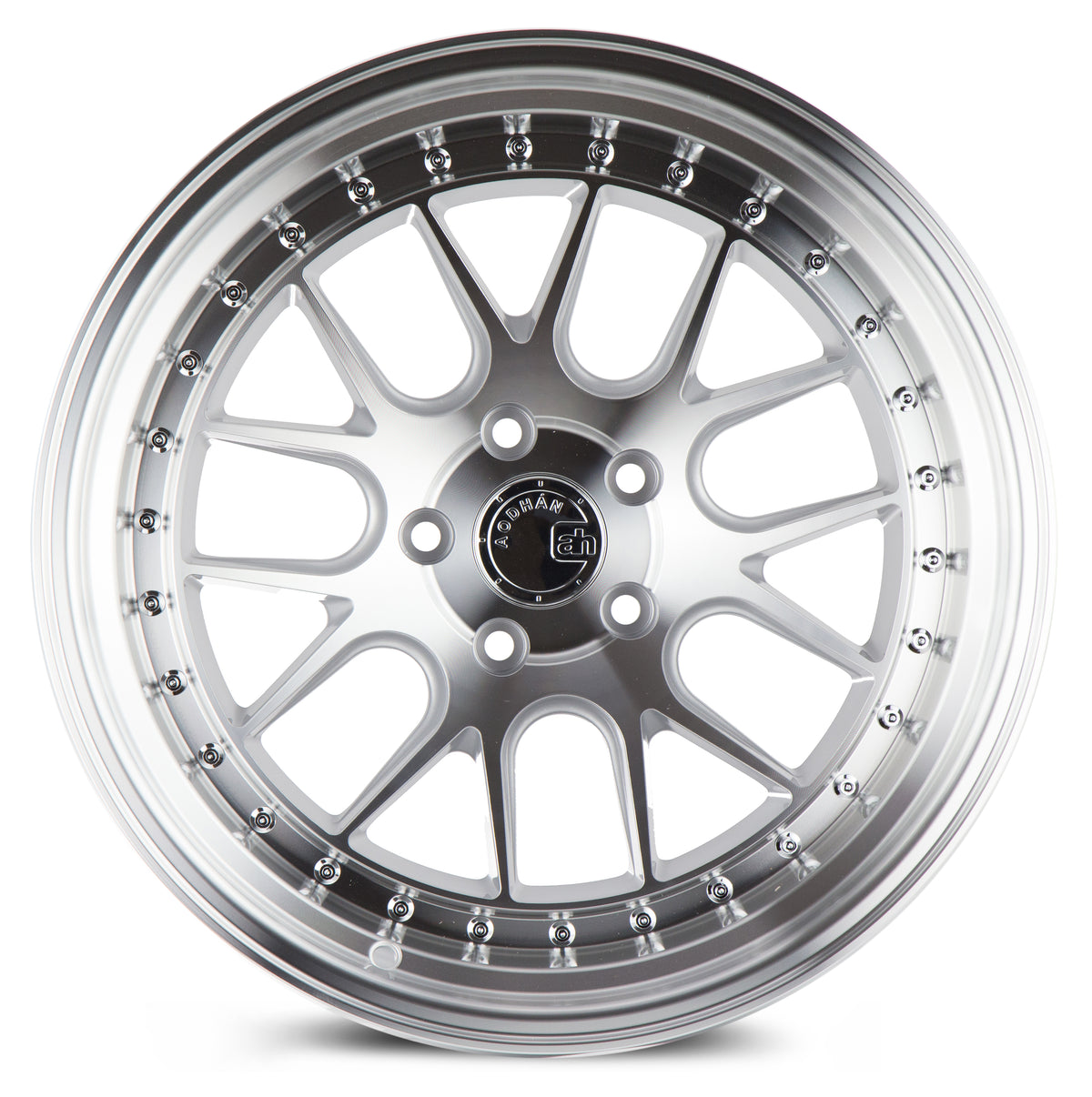 Aodhan DS06 Silver w/Machined Face 18x10.5 +15 5x114.3 73.1mm - Wheelwiz