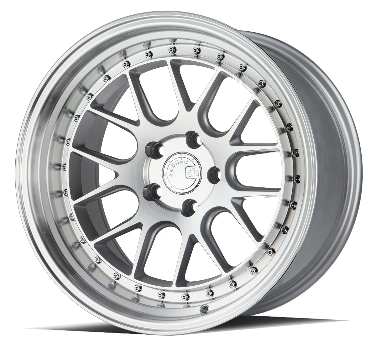 Aodhan DS06 Silver w/Machined Face 18x10.5 +15 5x114.3 73.1mm - Wheelwiz