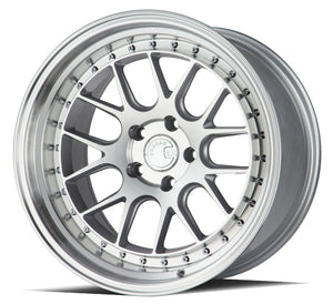 Aodhan DS06 Silver w/Machined Face 18x10.5 +15 5x114.3 73.1mm - Wheelwiz