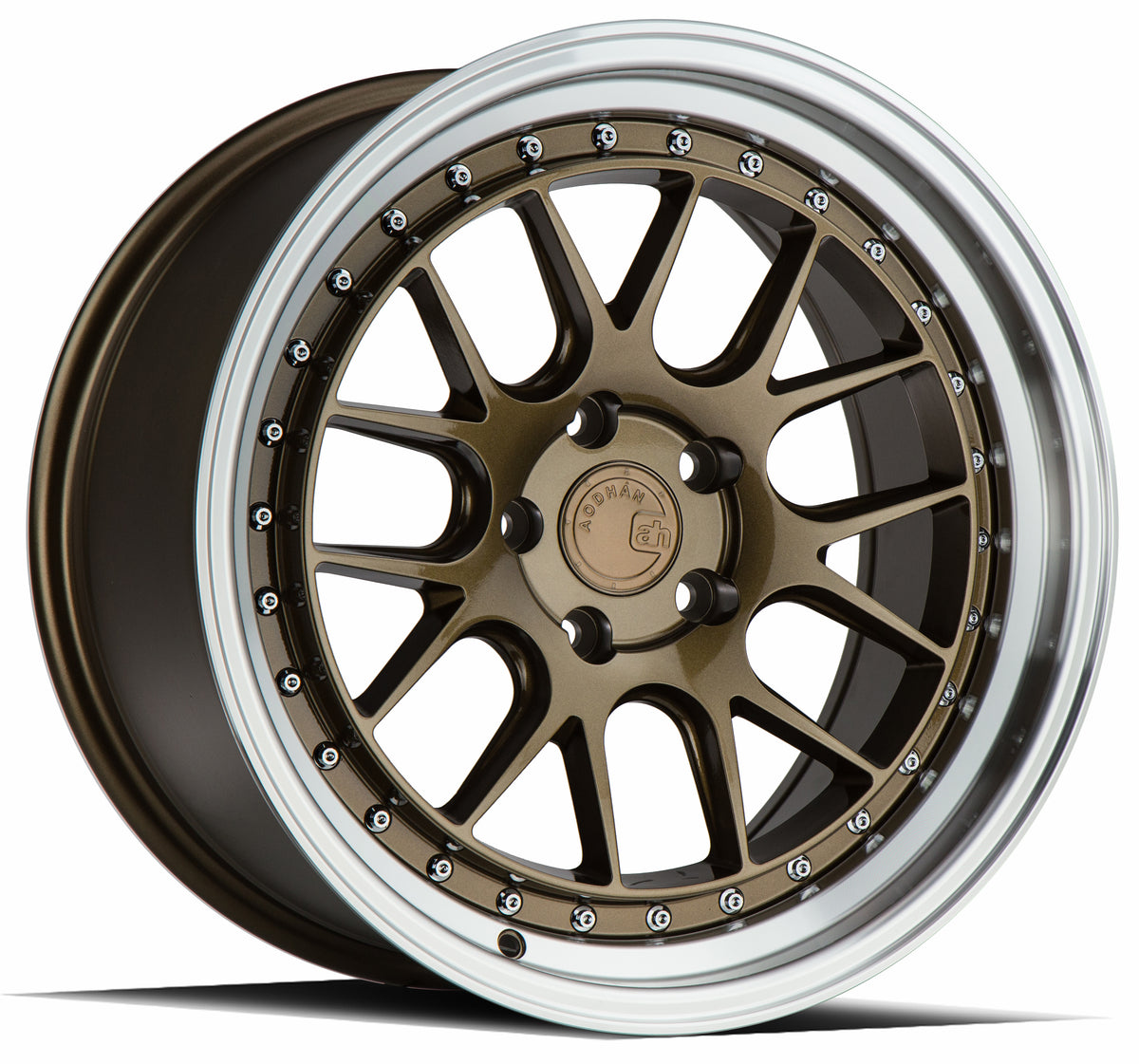 Aodhan DS06 Bronze w/Machined Lip 18x8.5 +35 5x100 73.1mm - Wheelwiz
