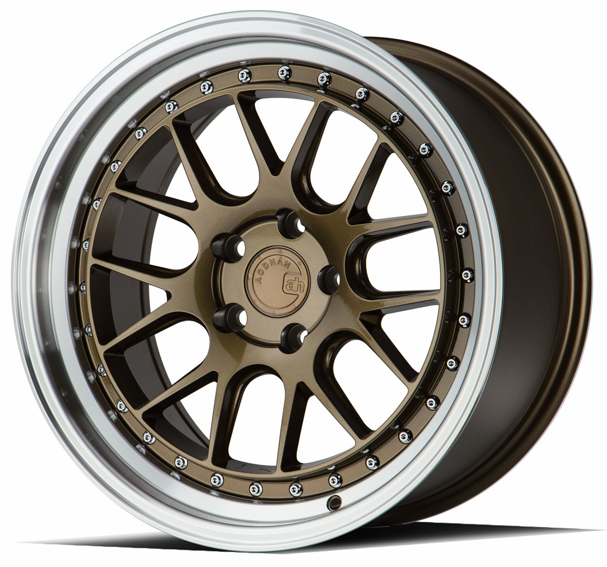 Aodhan DS06 Bronze w/Machined Lip 18x8.5 +35 5x100 73.1mm - Wheelwiz