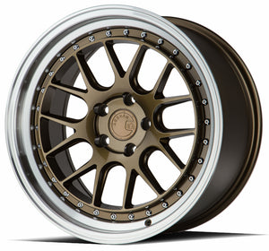 Aodhan DS06 Bronze w/Machined Lip 18x8.5 +35 5x100 73.1mm - Wheelwiz