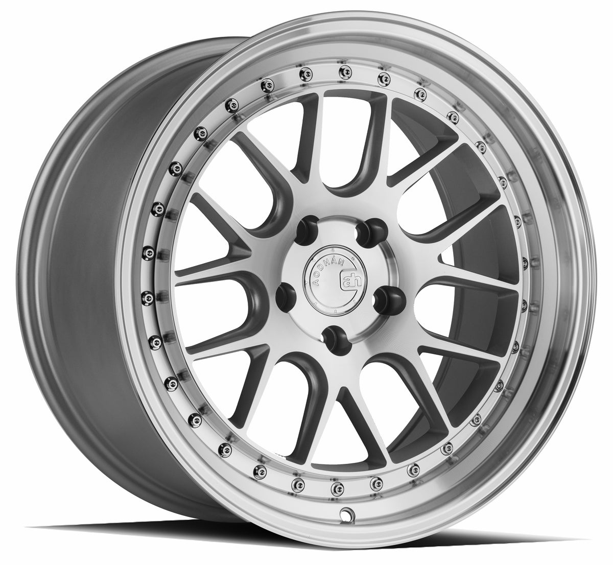 Aodhan DS06 Silver w/Machined Face 18x9.5 +15 5x114.3 73.1mm - Wheelwiz