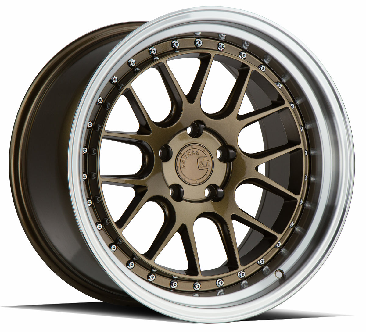 Aodhan DS06 Bronze w/Machined Lip 19x11 +22 5x114.3 73.1mm - Wheelwiz