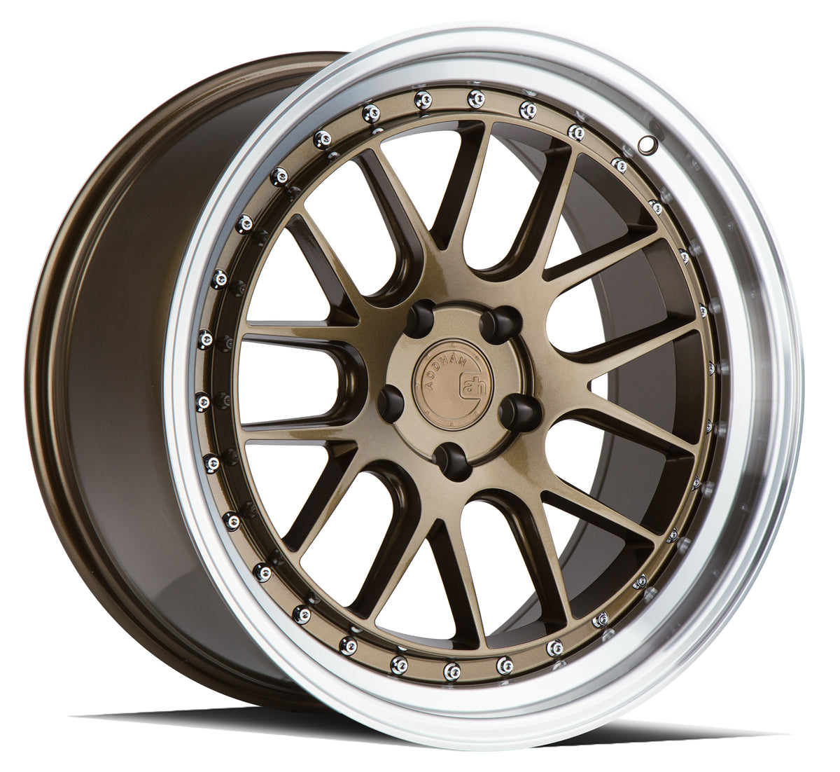 Aodhan DS06 Bronze w/Machined Lip 19x9.5 +15 5x114.3 73.1mm - Wheelwiz