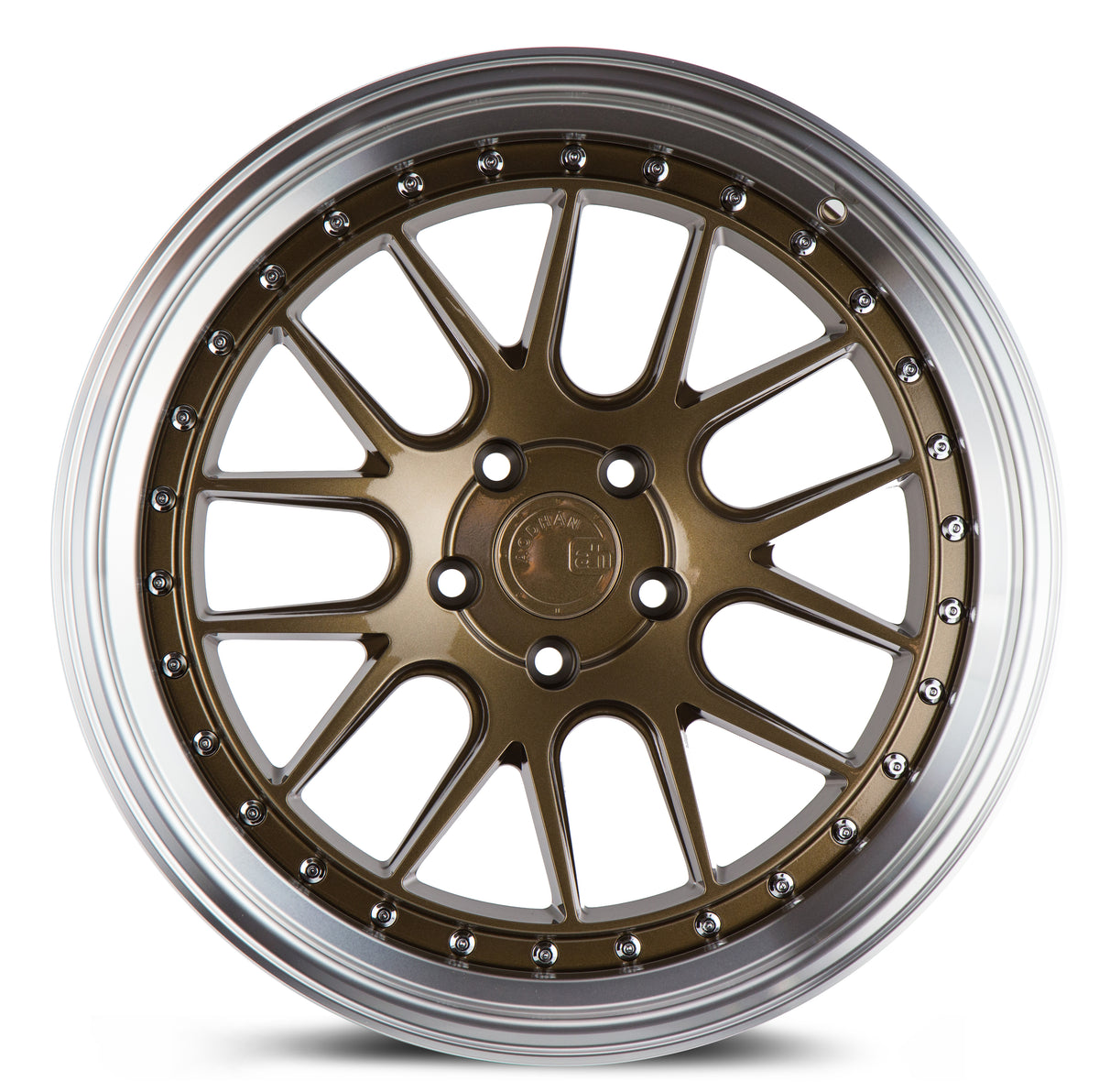 Aodhan DS06 Bronze w/Machined Lip 19x9.5 +22 5x114.3 73.1mm - Wheelwiz