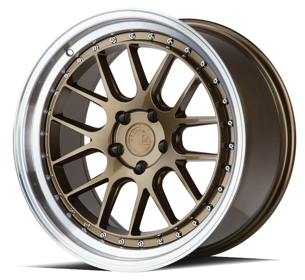 Aodhan DS06 Bronze w/Machined Lip 19x9.5 +22 5x114.3 73.1mm - Wheelwiz