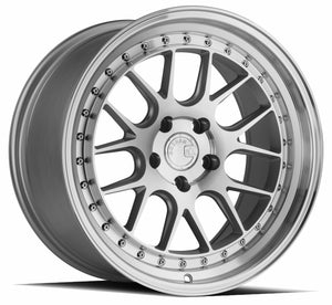 Aodhan DS06 Silver w/Machined Face 19x9.5 +15 5x114.3 73.1mm - Wheelwiz