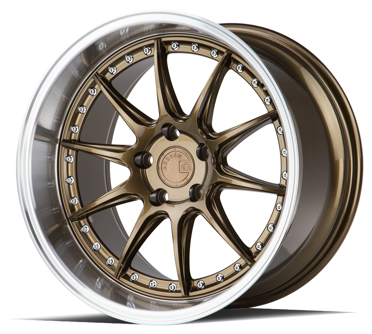 Aodhan DS07 Bronze w/Machined Lip 18x10.5 +15 5x114.3 73.1mm - Wheelwiz