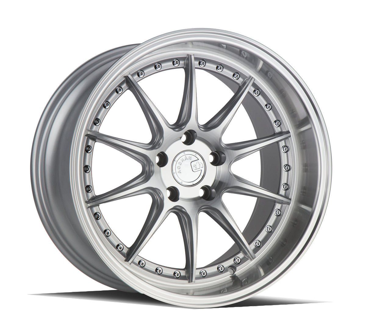 Aodhan DS07 Silver w/Machined Face 18x10.5 +15 5x114.3 73.1mm - Wheelwiz