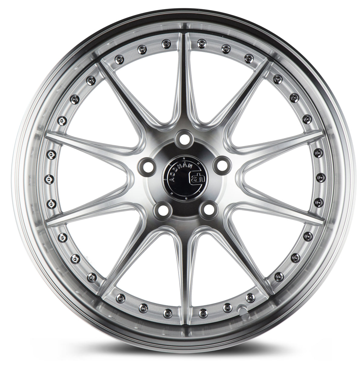 Aodhan DS07 Silver w/Machined Face 18x10.5 +22 5x114.3 73.1mm - Wheelwiz