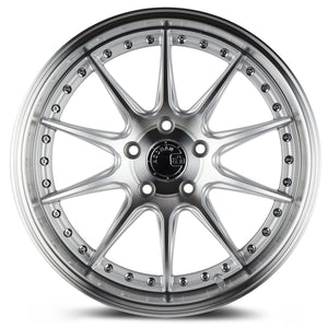 Aodhan DS07 Silver w/Machined Face 18x10.5 +22 5x114.3 73.1mm - Wheelwiz