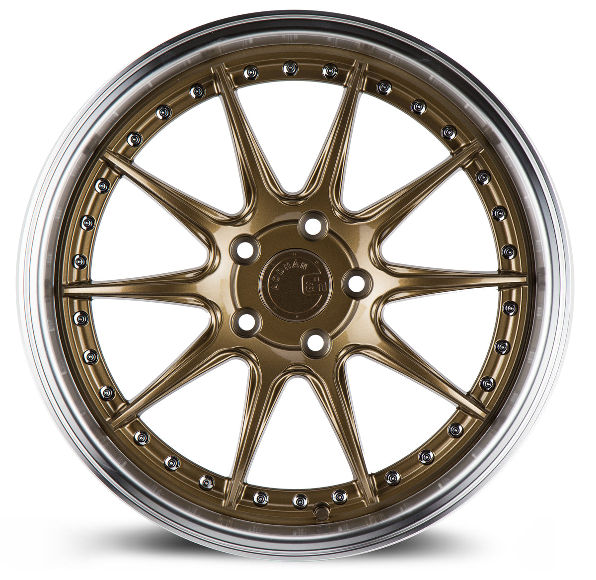 Aodhan DS07 Bronze w/Machined Lip 18x8.5 +35 5x114.3 73.1mm - Wheelwiz