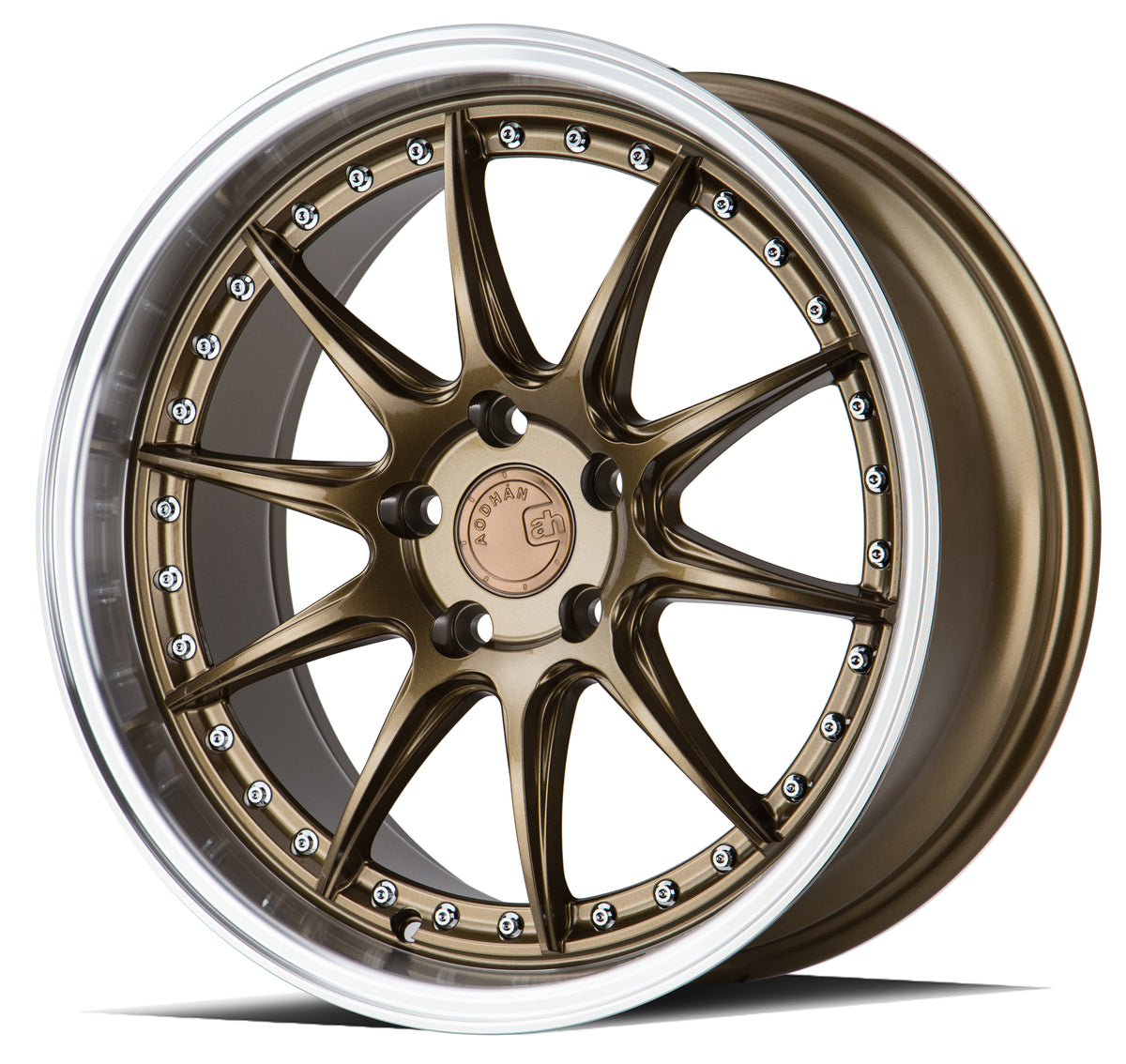Aodhan DS07 Bronze w/Machined Lip 18x8.5 +35 5x114.3 73.1mm - Wheelwiz