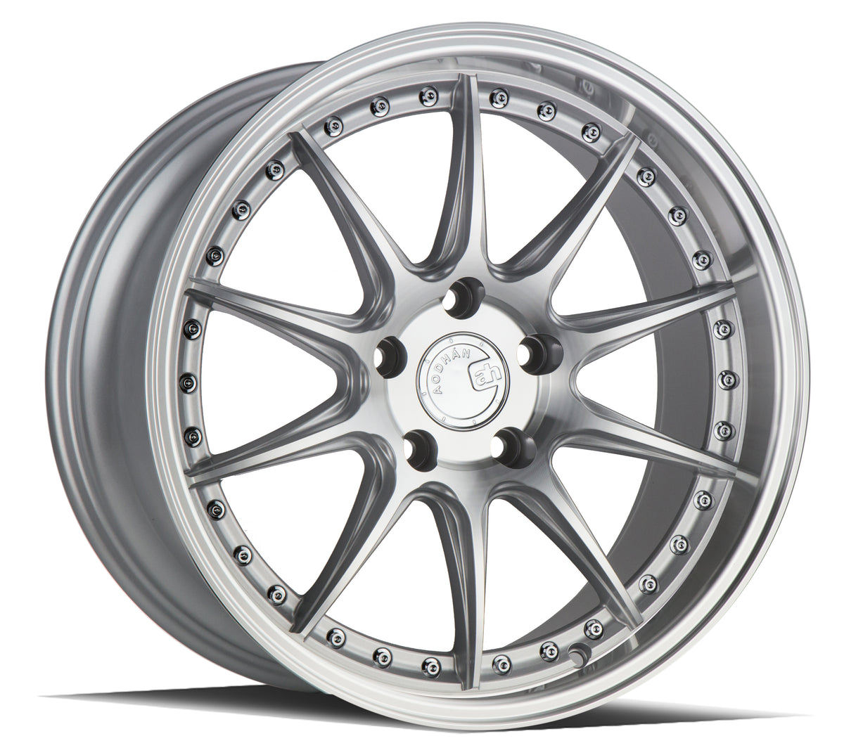 Aodhan DS07 Silver w/Machined Face 18x9.5 +22 5x114.3 73.1mm - Wheelwiz