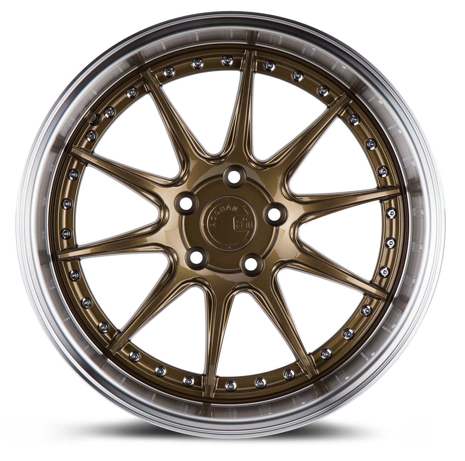 Aodhan DS07 Bronze w/Machined Lip 19x9.5 +30 5x114.3 73.1mm - Wheelwiz