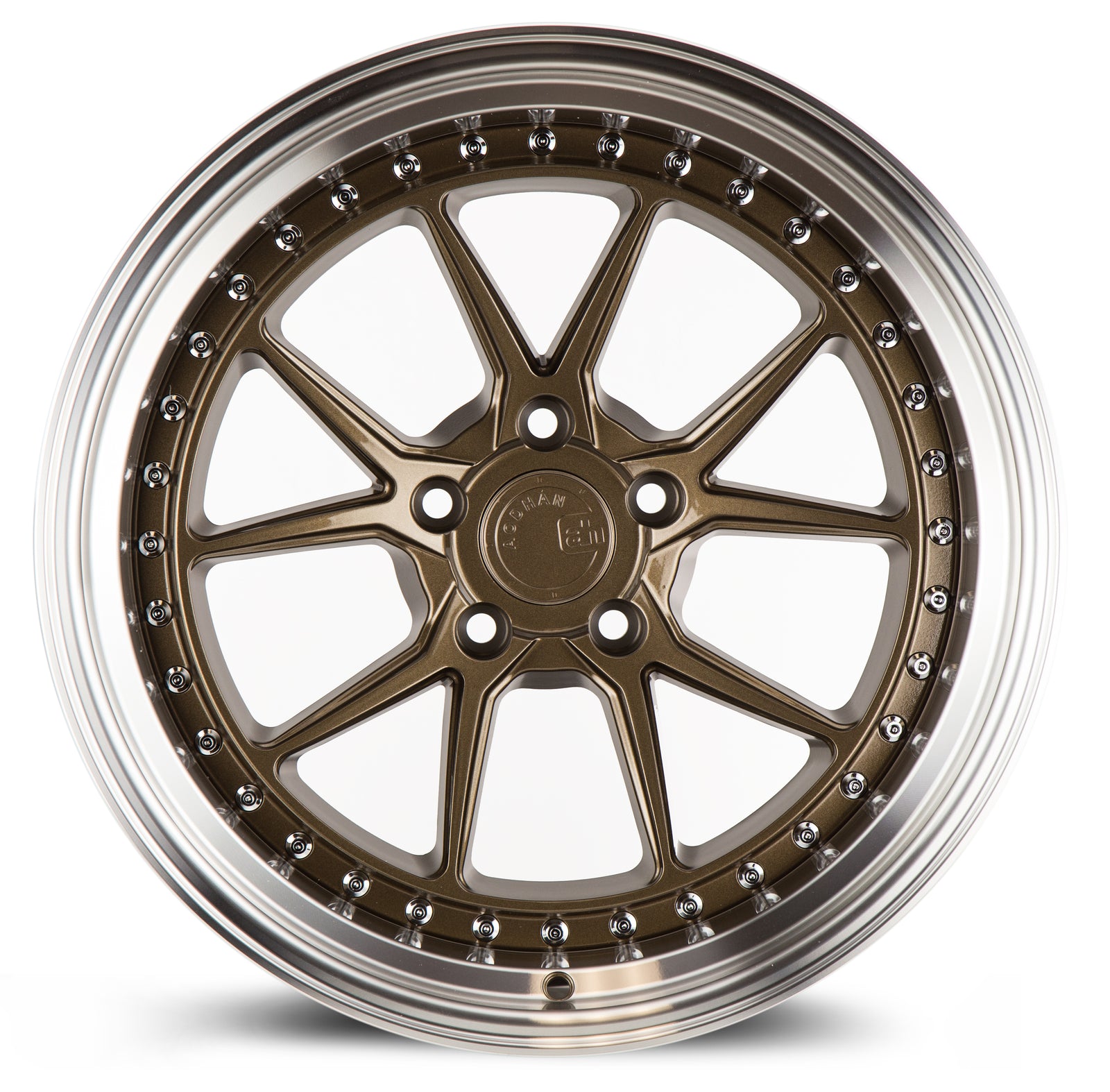 Aodhan DS08 Bronze w/Machined Lip 18x10.5 +15 5x114.3 73.1mm - Wheelwiz