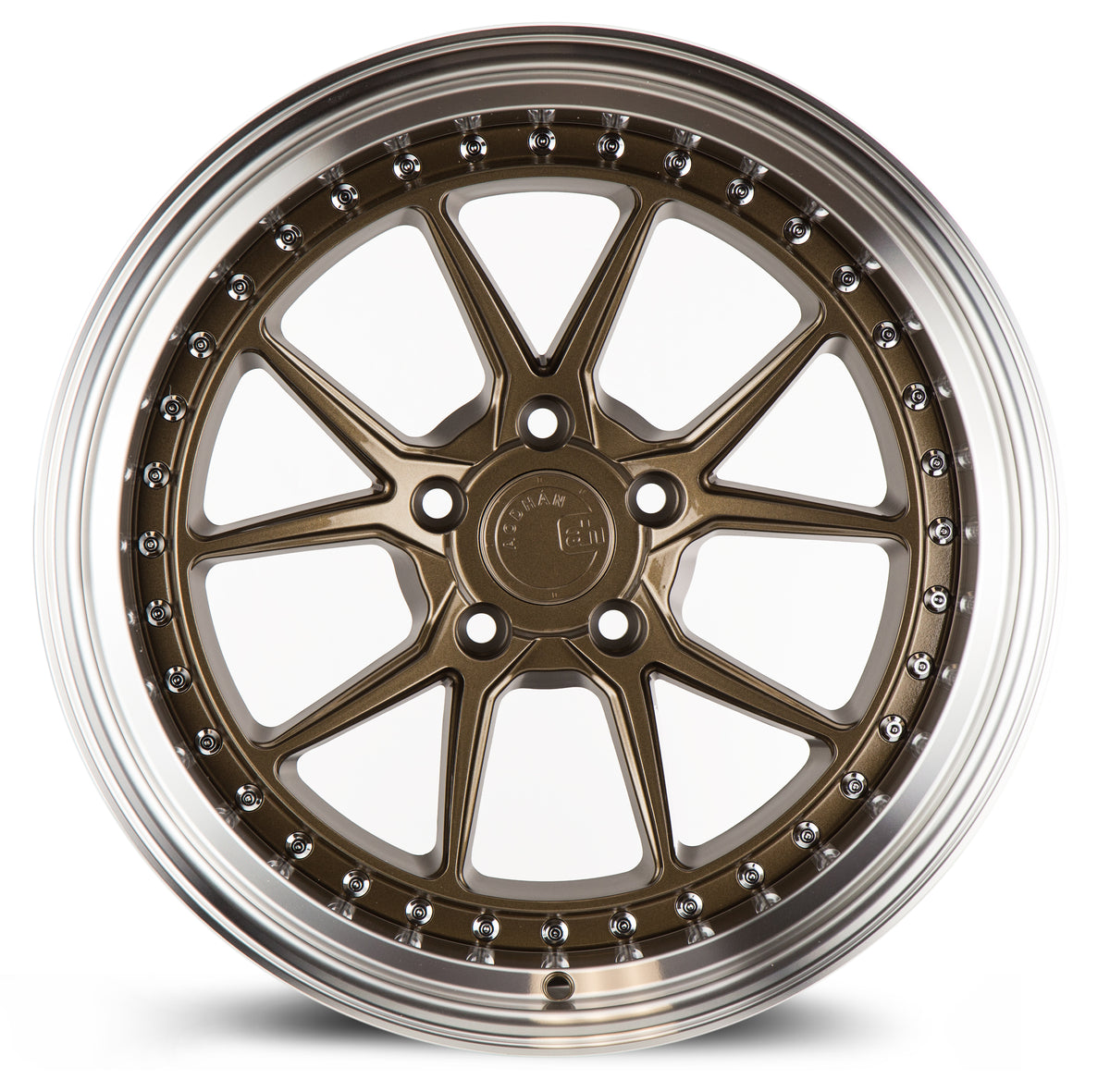 Aodhan DS08 Bronze w/Machined Lip 18x10.5 +15 5x114.3 73.1mm - Wheelwiz