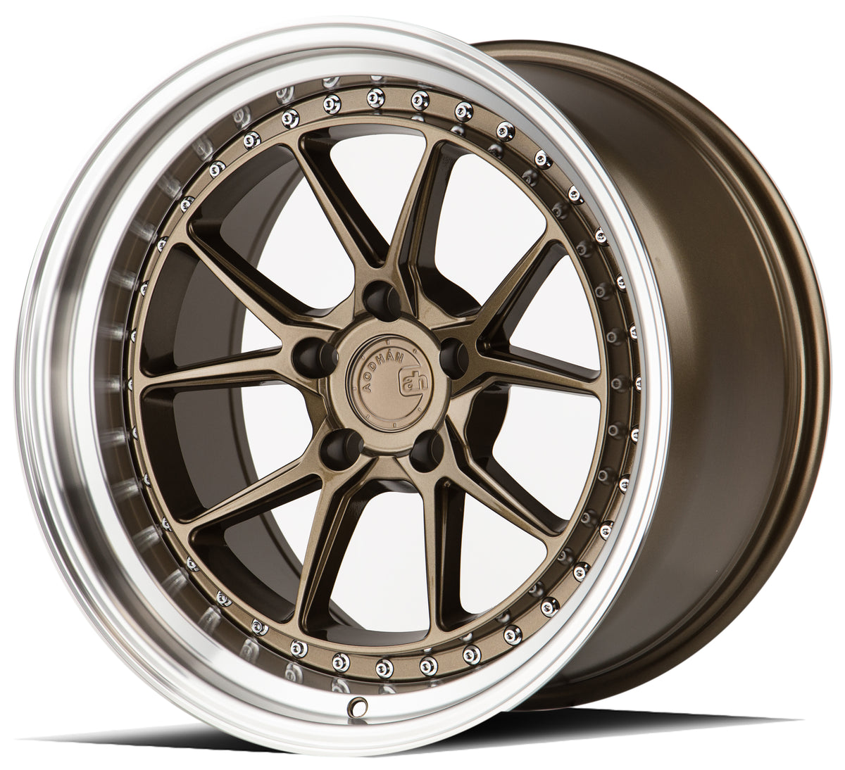 Aodhan DS08 Bronze w/Machined Lip 18x10.5 +15 5x114.3 73.1mm - Wheelwiz