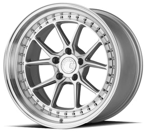 Aodhan DS08 Silver w/Machined Face 18x10.5 +22 5x114.3 73.1mm - Wheelwiz