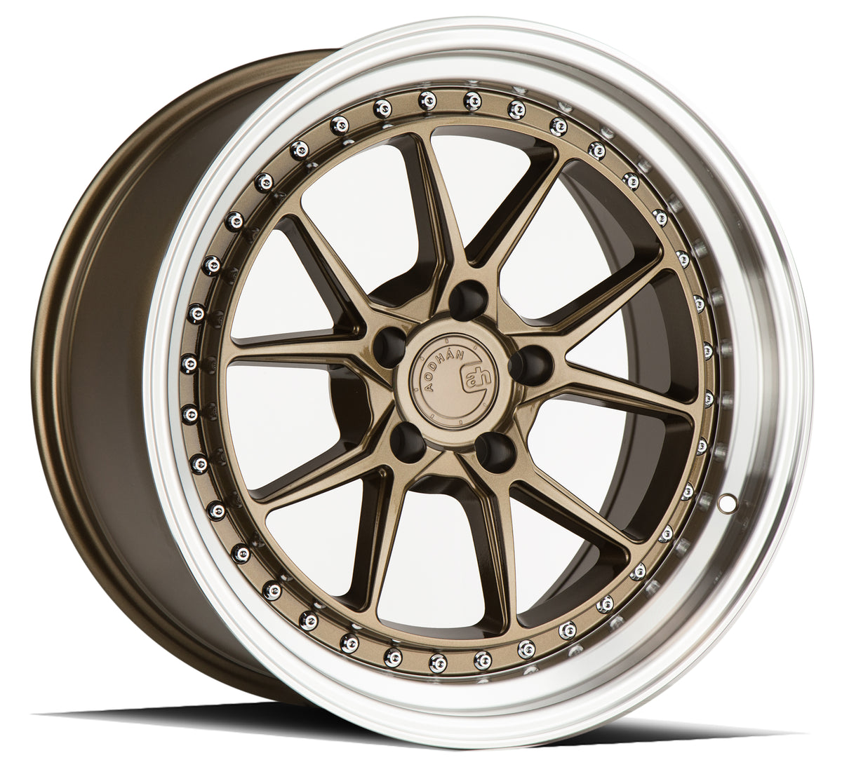 Aodhan DS08 Bronze w/Machined Lip 18x8.5 +35 5x120 72.6mm - Wheelwiz