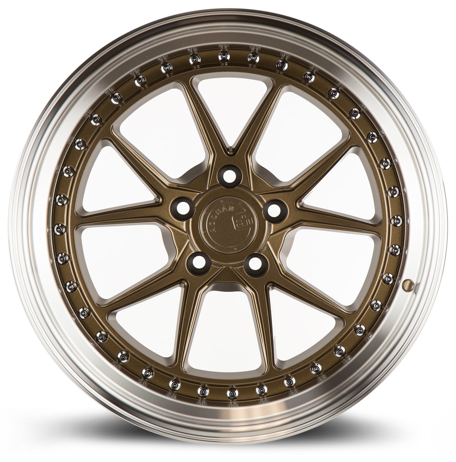 Aodhan DS08 Bronze w/Machined Lip 18x8.5 +35 5x100 73.1mm - Wheelwiz
