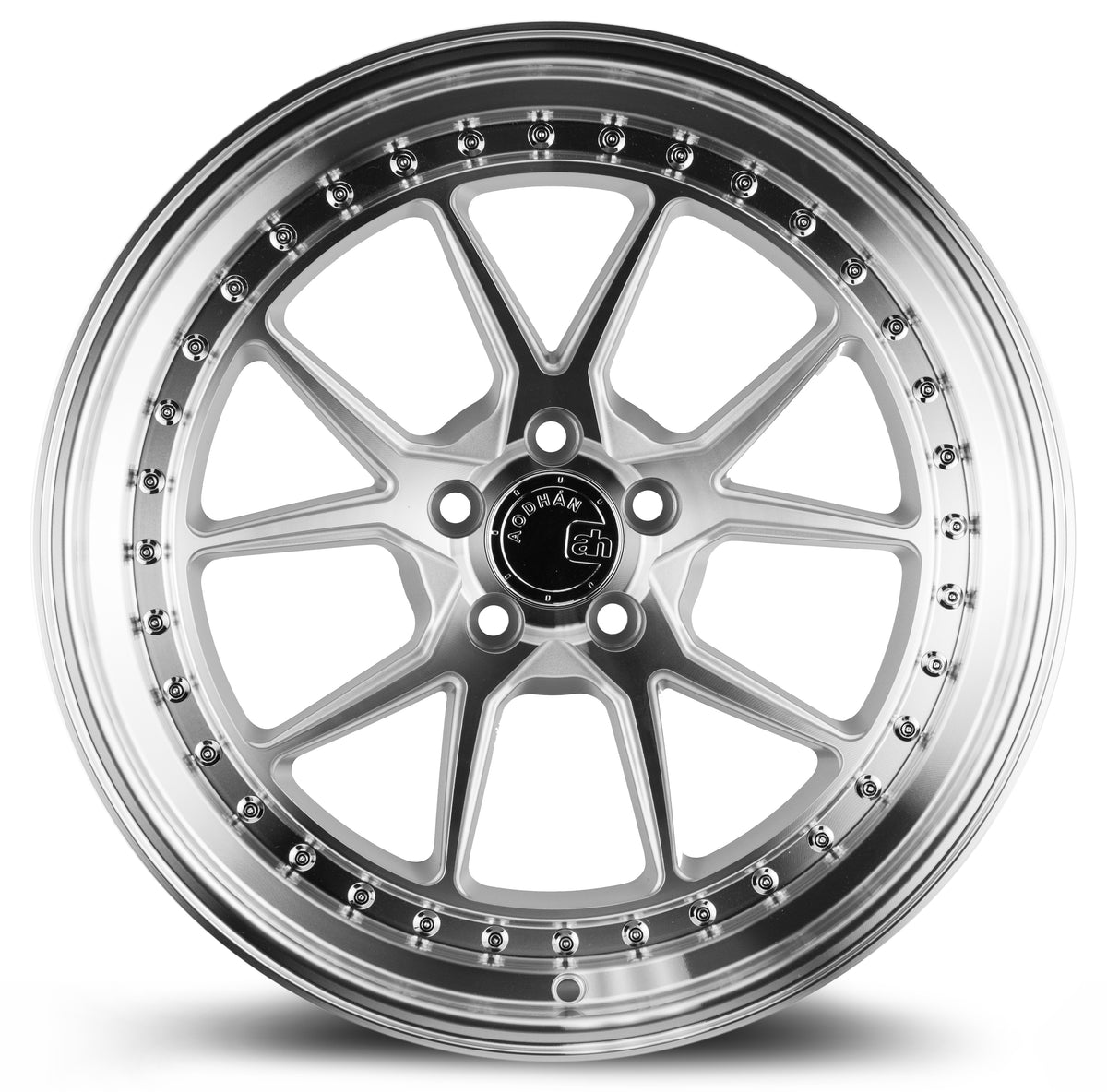 Aodhan DS08 Silver w/Machined Face 18x8.5 +35 5x114.3 73.1mm - Wheelwiz