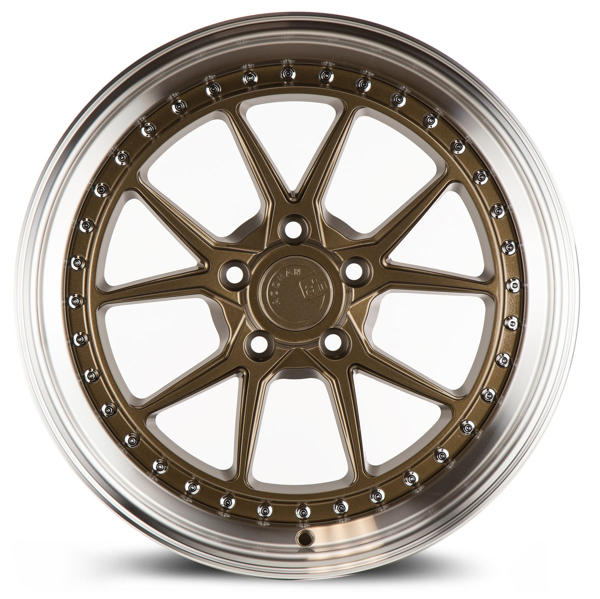 Aodhan DS08 Bronze w/Machined Lip 18x9.5 +15 5x114.3 73.1mm - Wheelwiz