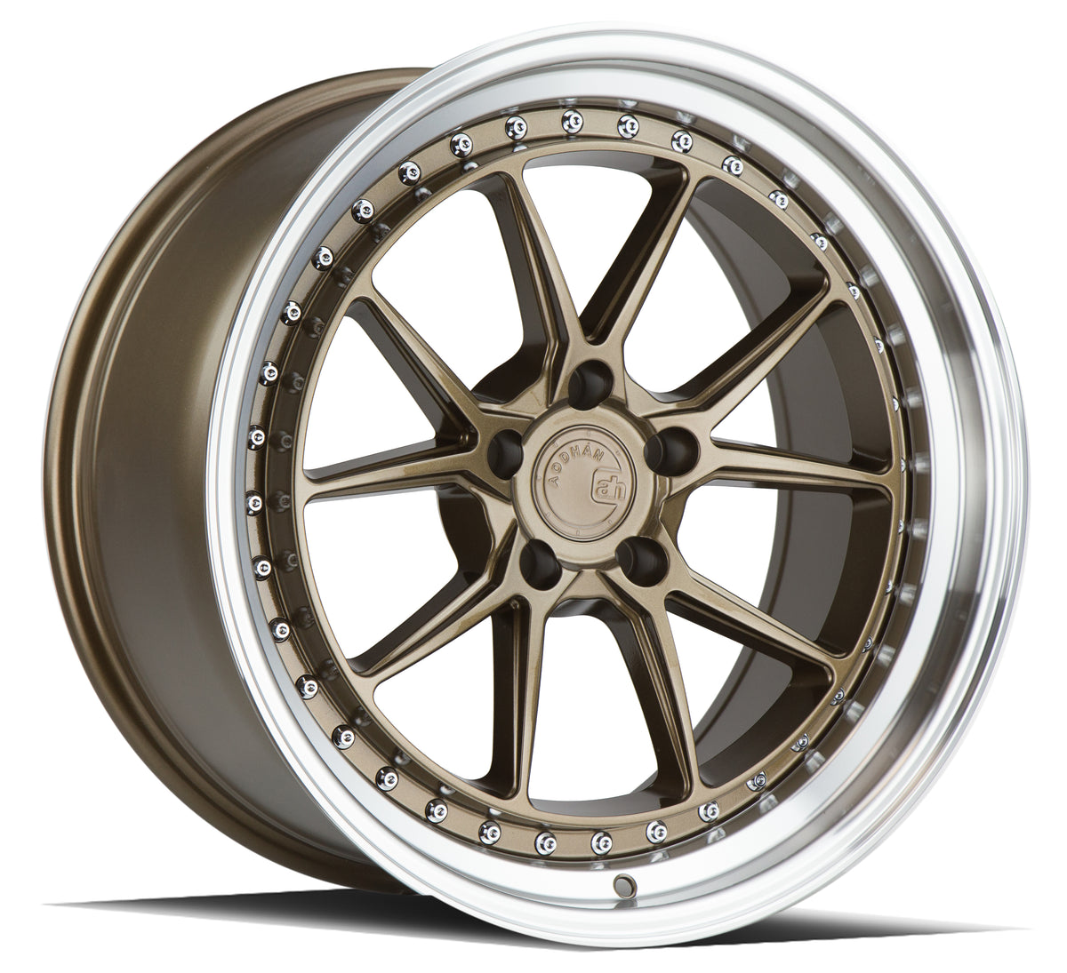 Aodhan DS08 Bronze w/Machined Lip 19x11 +22 5x114.3 73.1mm - Wheelwiz