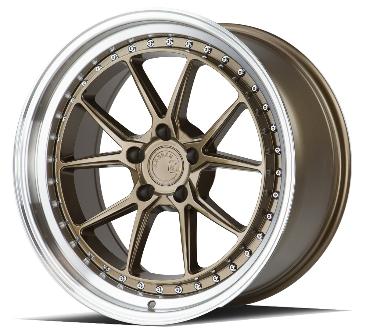 Aodhan DS08 Bronze w/Machined Lip 19x11 +22 5x114.3 73.1mm - Wheelwiz