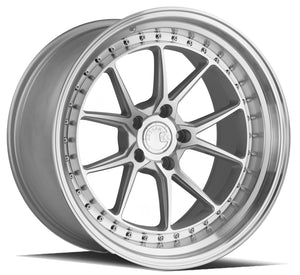 Aodhan DS08 Silver w/Machined Face 19x11 +15 5x114.3 73.1mm - Wheelwiz