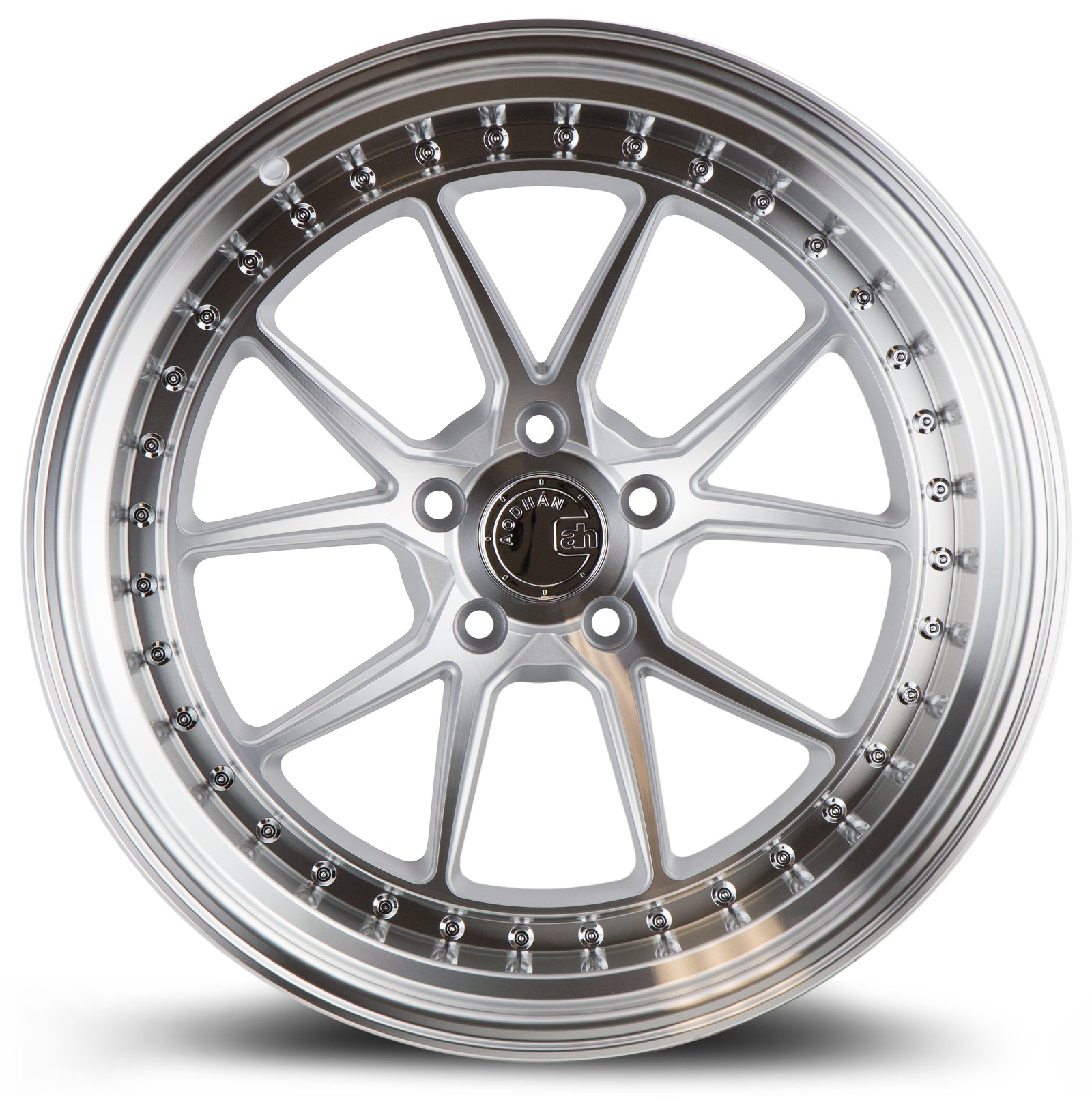 Aodhan DS08 Silver w/Machined Face 19x11 +22 5x114.3 73.1mm - Wheelwiz