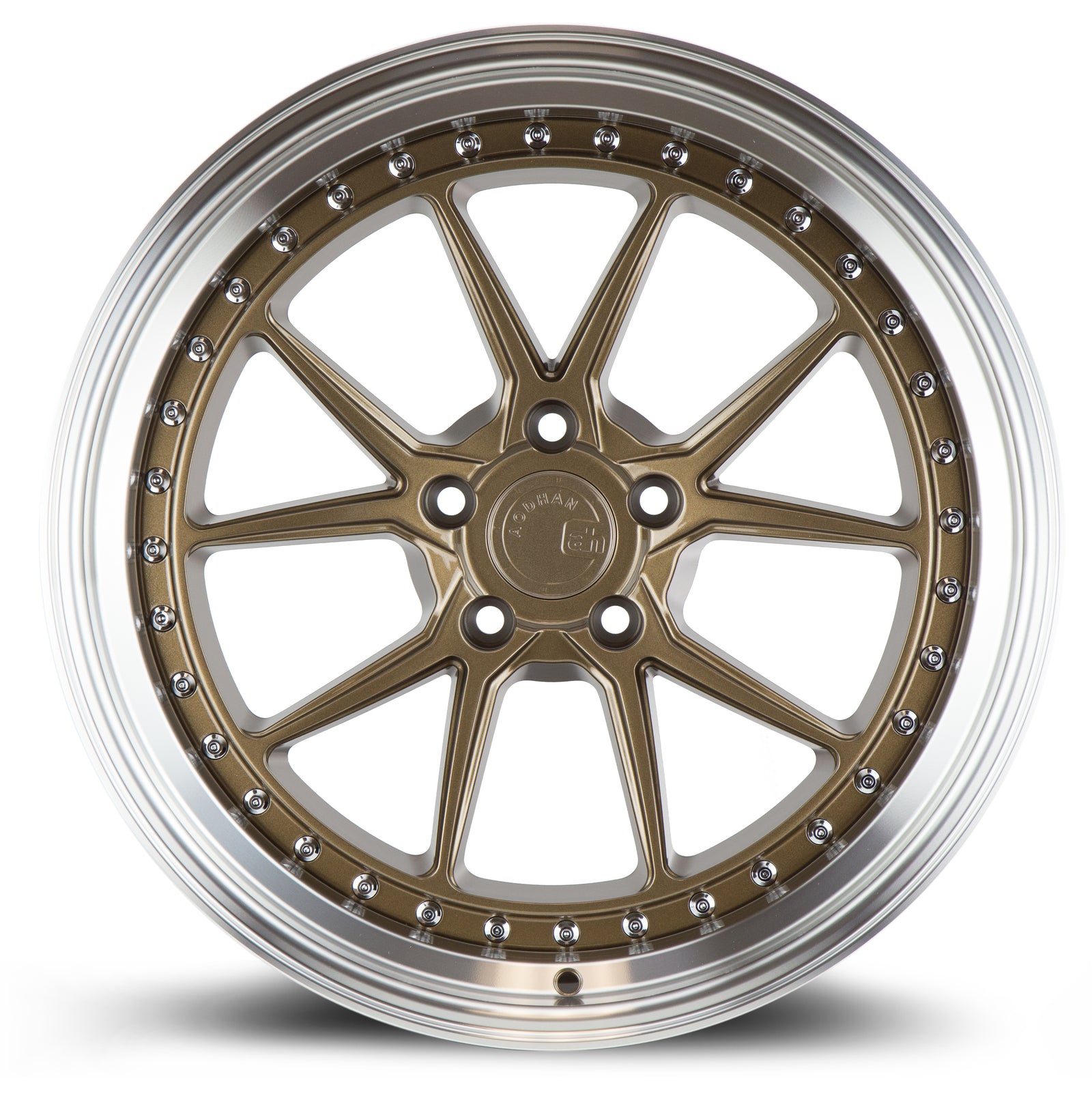 Aodhan DS08 Bronze w/Machined Lip 19x8.5 +35 5x114.3 73.1mm - Wheelwiz