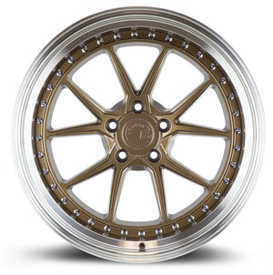 Aodhan DS08 Bronze w/Machined Lip 19x8.5 +35 5x114.3 73.1mm - Wheelwiz