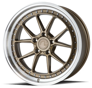 Aodhan DS08 Bronze w/Machined Lip 19x8.5 +35 5x120 72.6mm - Wheelwiz