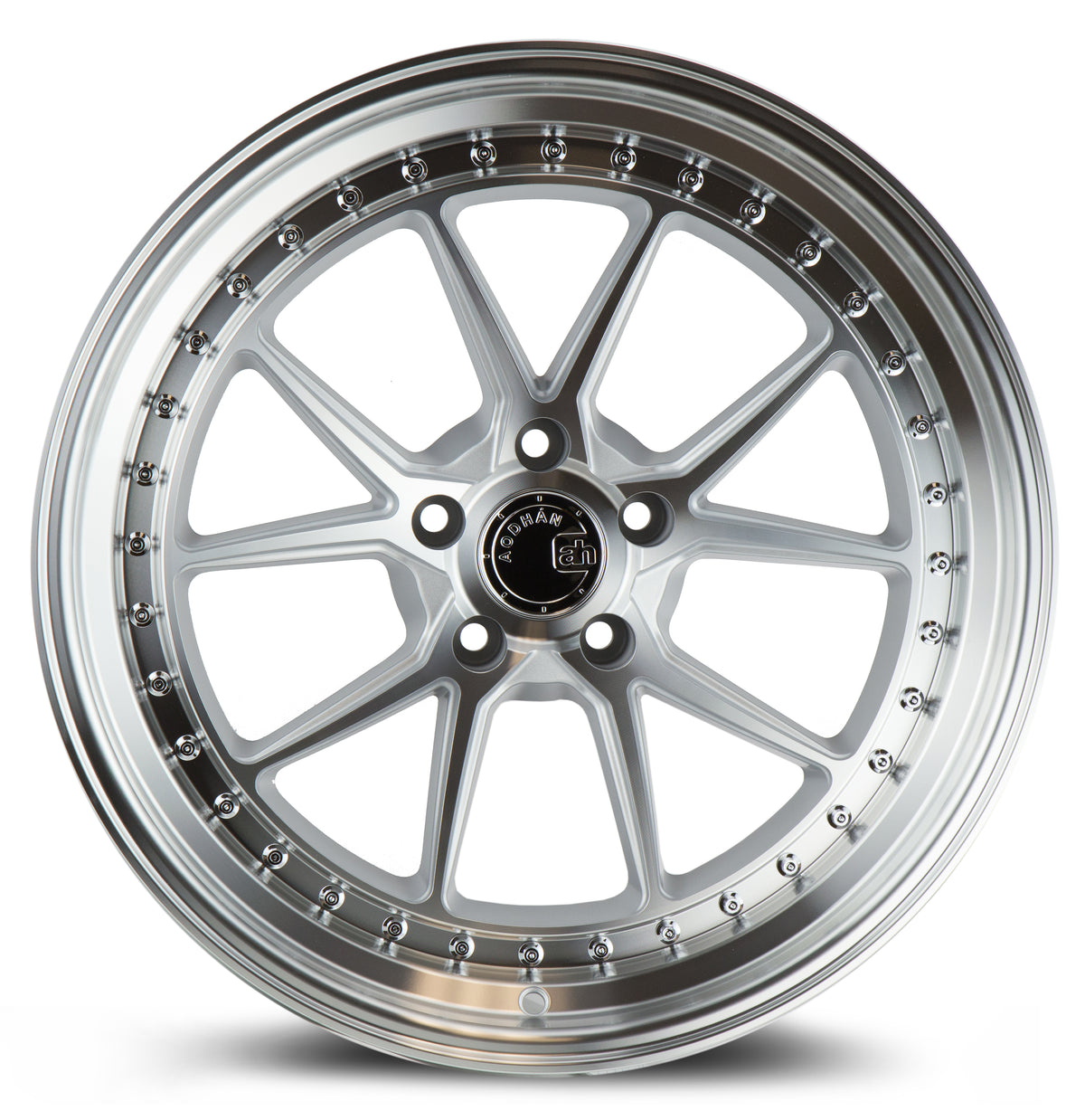 Aodhan DS08 Silver w/Machined Face 19x8.5 +35 5x114.3 73.1mm - Wheelwiz