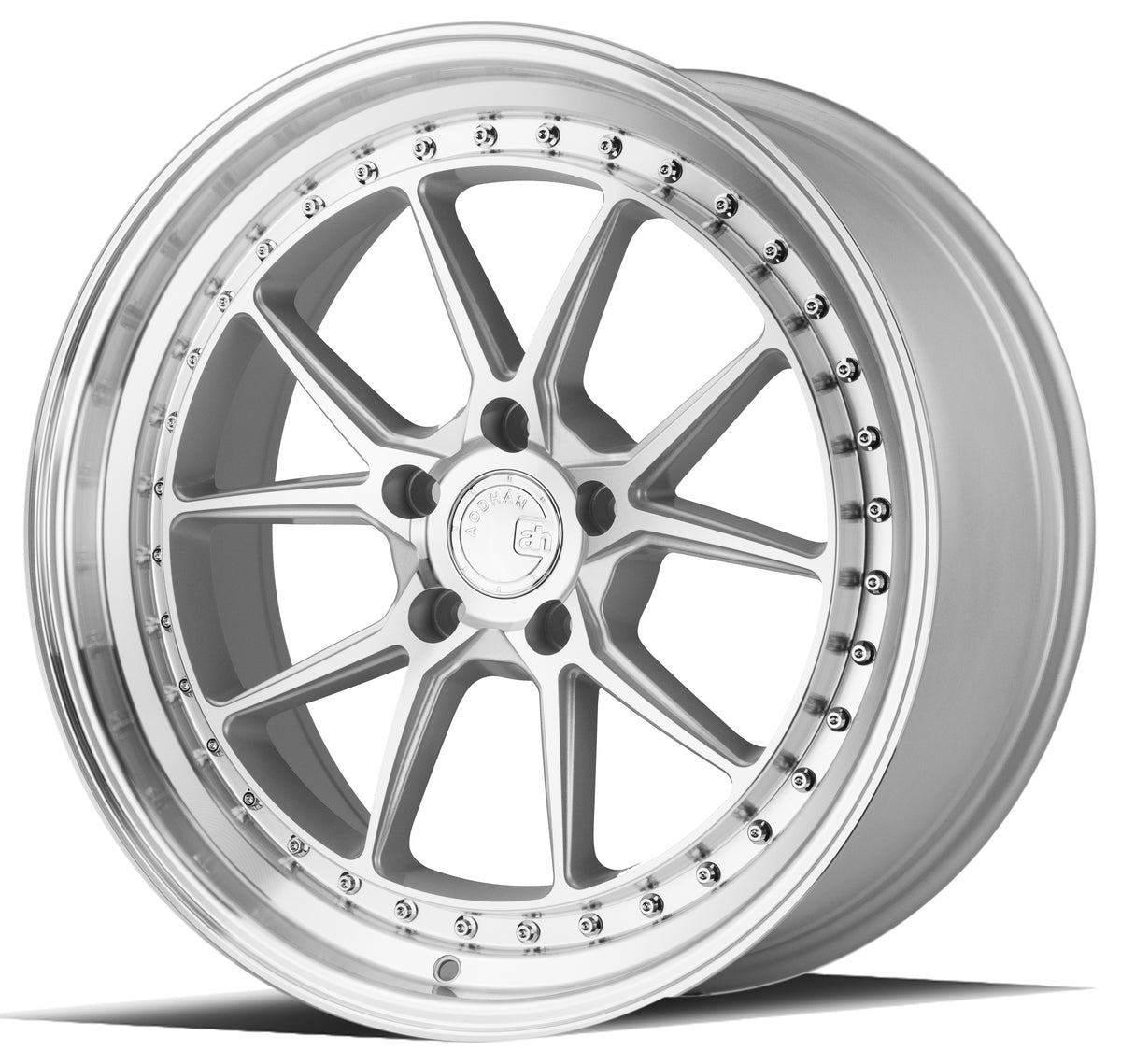 Aodhan DS08 Silver w/Machined Face 19x8.5 +35 5x120 72.6mm - Wheelwiz