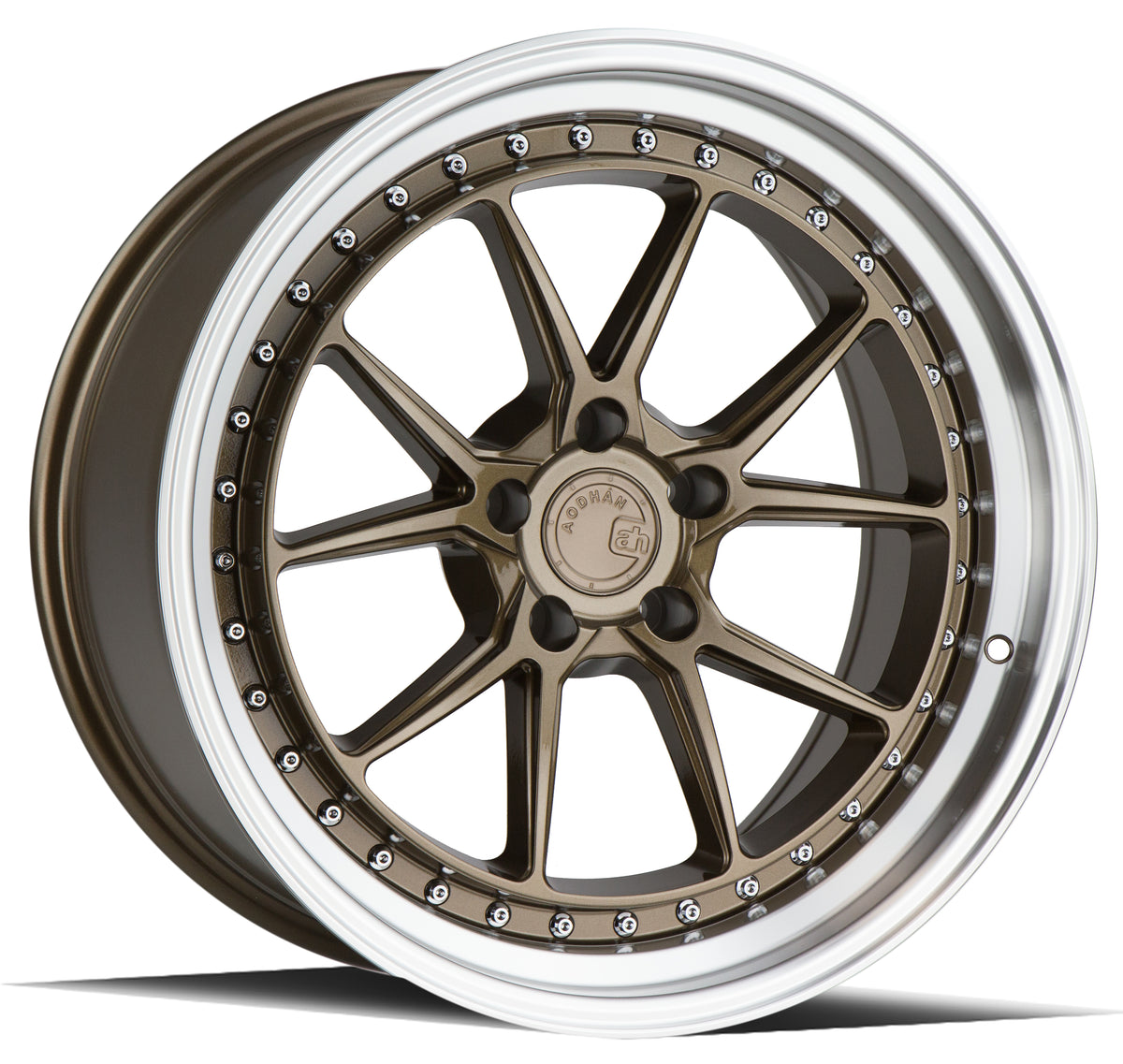 Aodhan DS08 Bronze w/Machined Lip 19x9.5 +30 5x114.3 73.1mm - Wheelwiz