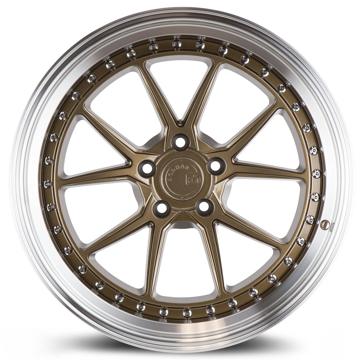 Aodhan DS08 Bronze w/Machined Lip 19x9.5 +35 5x120 72.6mm - Wheelwiz