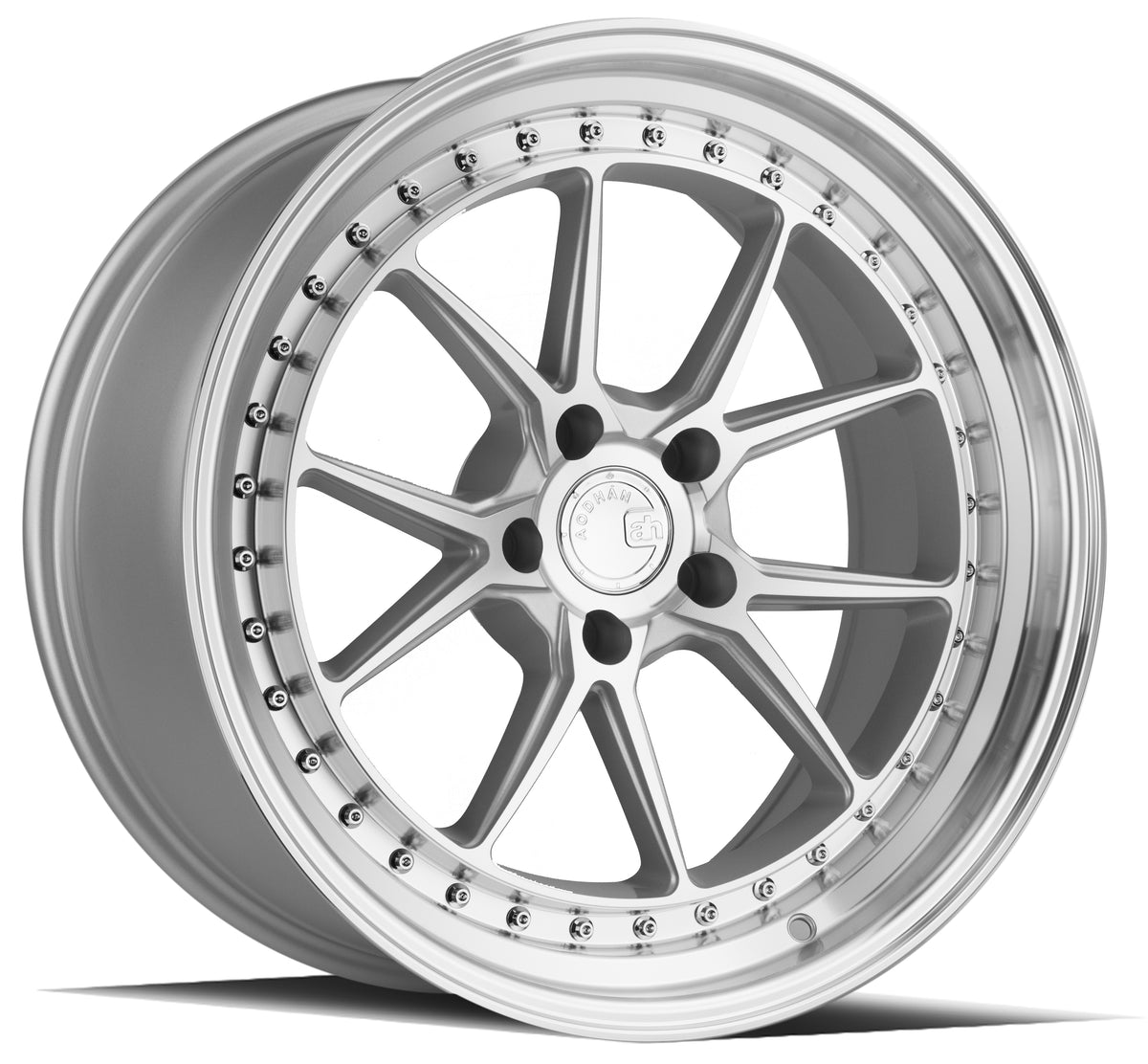 Aodhan DS08 Silver w/Machined Face 19x9.5 +35 5x120 72.6mm - Wheelwiz